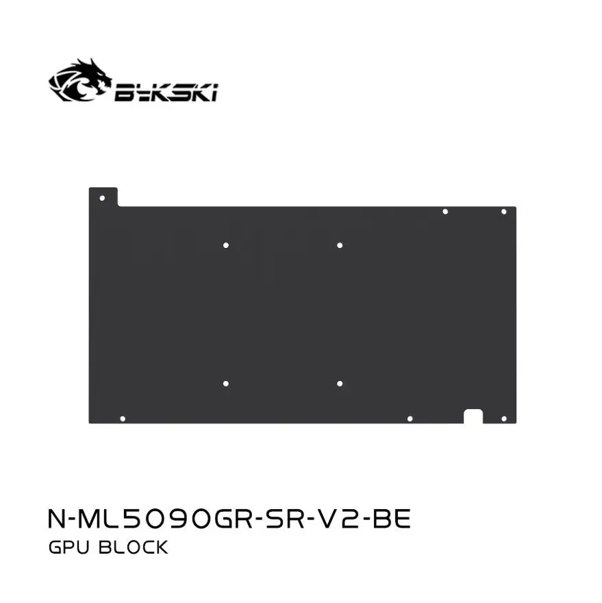 Bykski N-ML5090GR-SR-V2 GPU Block for Manli RTX5090 Gallardo / ZOTAC RTX 5090 SOLID OC Video Card Full Cover All-Metal Radiator