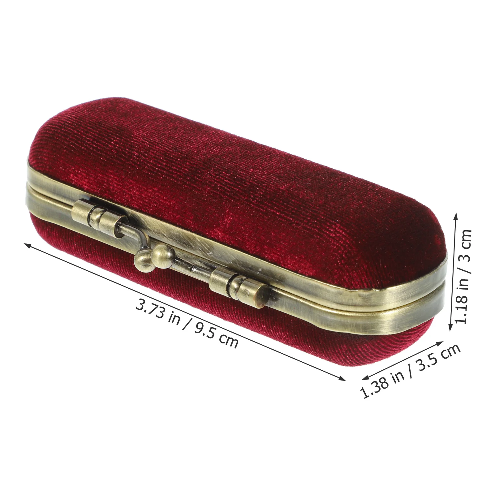 

Outdoor Retro Lipstick Case Portable Lipstick Holder Delicate Storage Box with Mirror Travel Makeup Organizer for Women