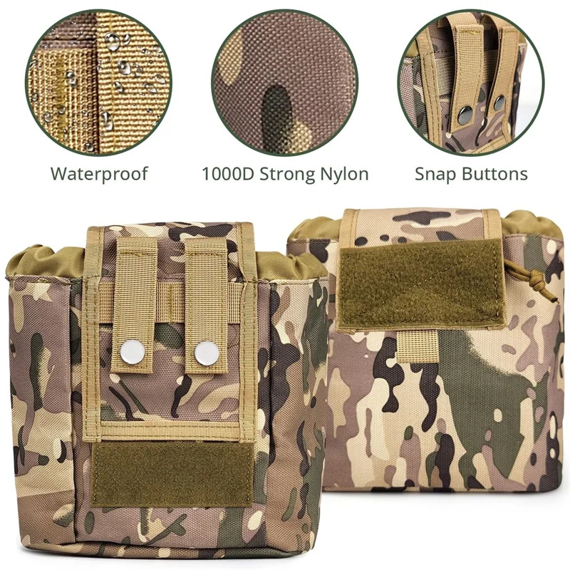 Hunting Magazine Dump Pouch Portable  Pouch Paintball Camping  Folding Recycling Storage Tools Bag