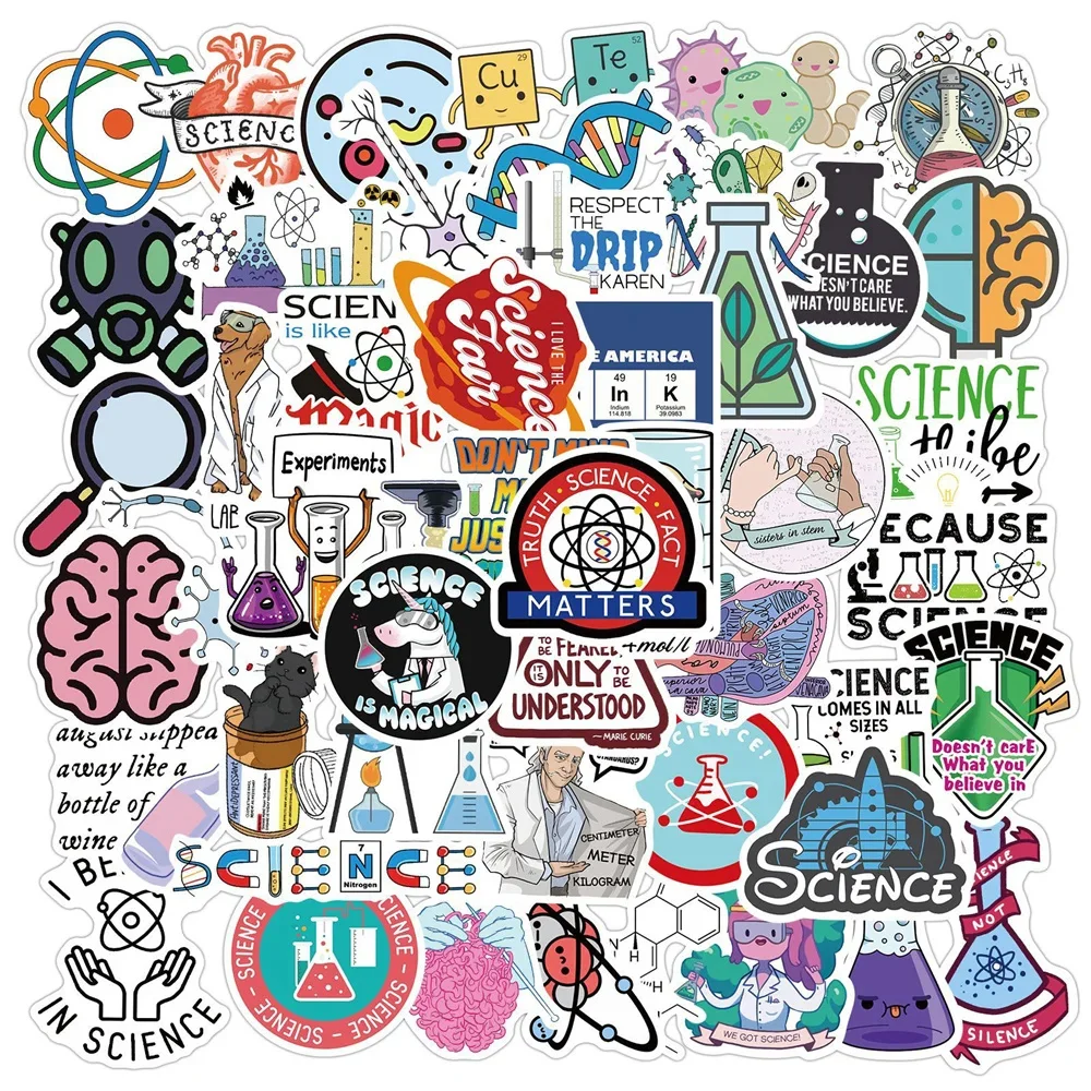 10/30/50PCS Interesting Study Stickers Cartoon Creative Graffiti Refrigerator Early Education Childrens’Toy Decoration Wholesale