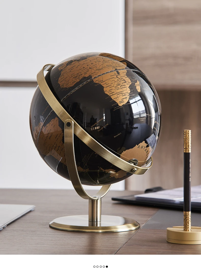 Home Decor Zubehör Retro Weltkugel Moderne Lernweltkarte Globus Kinder Studie Schreibtisch Dekor Globus Geographie Kinder Bildung – Detail 11