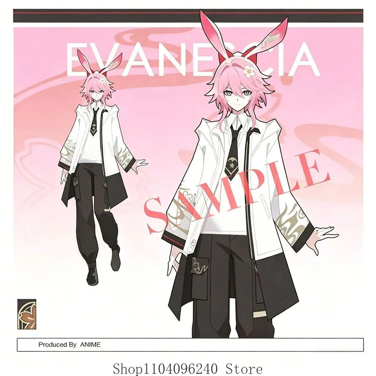 

Honkai: Star Rail Evanescia Hooded Windbreaker Hoodie Pants Mascot Student Accessory Fans Gift Anime Cosplay Halloween