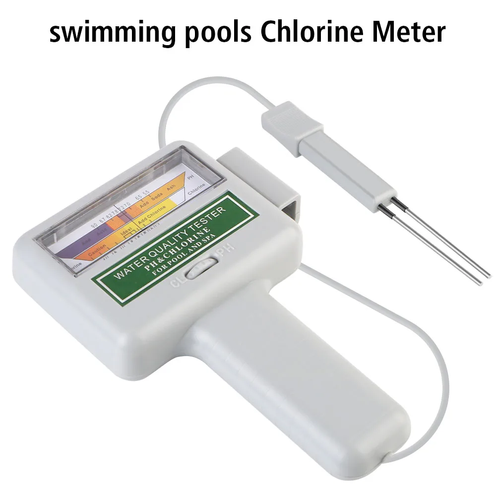 

PH & CL2 Tester Meter For Swimming Pool Spa 2 In 1 Portable Analytical Device Water Quality Tester Chlorine Monitor Tester