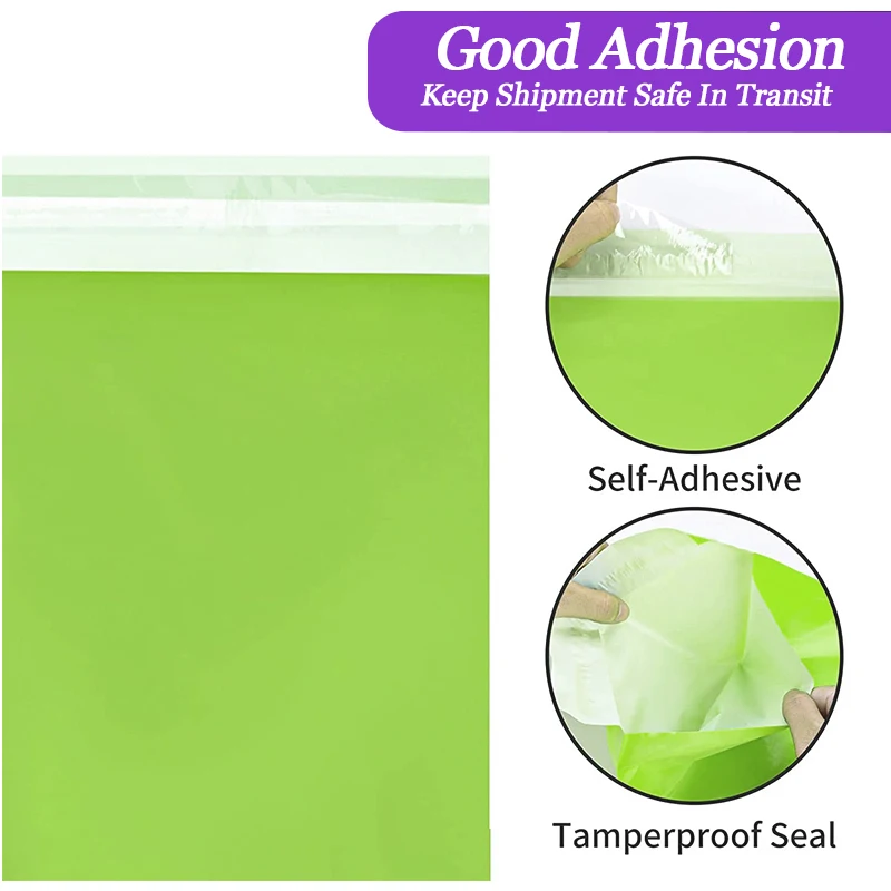 Green Shipping Bags Opaque PE Plastic Express Envelope Storage 4size Mailing Bags Self Adhesive Seal Courier Bag 100Pcs/lot