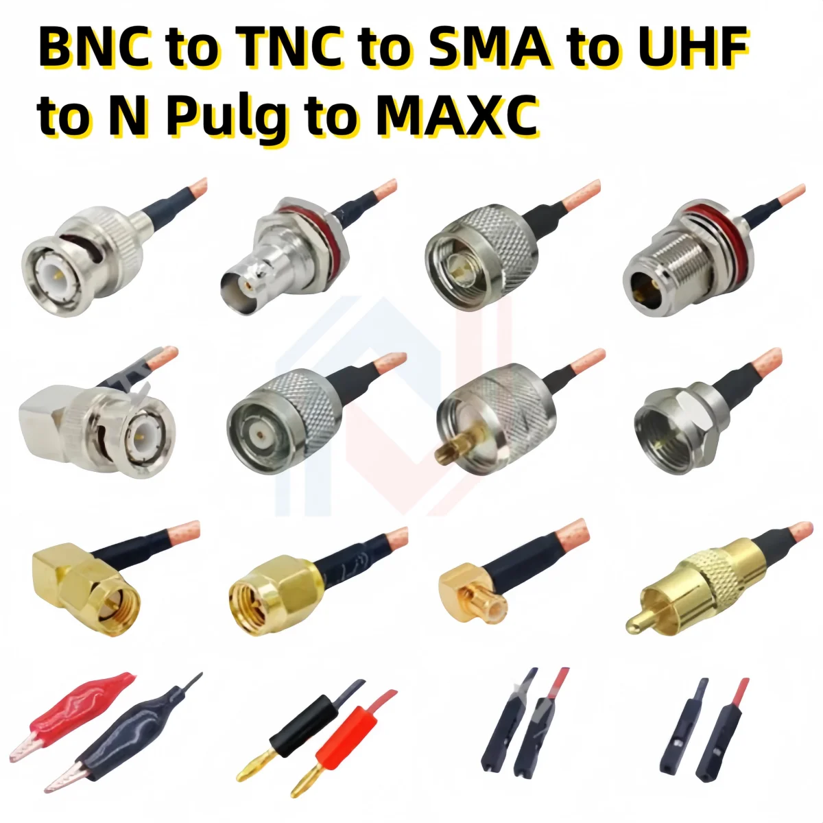 BNC Cable RG316 BNC to RCA Lotus Head/Alligator Clip /SMA/ Banana Head/DuPont /Q9 Video Adapter Extension Cable