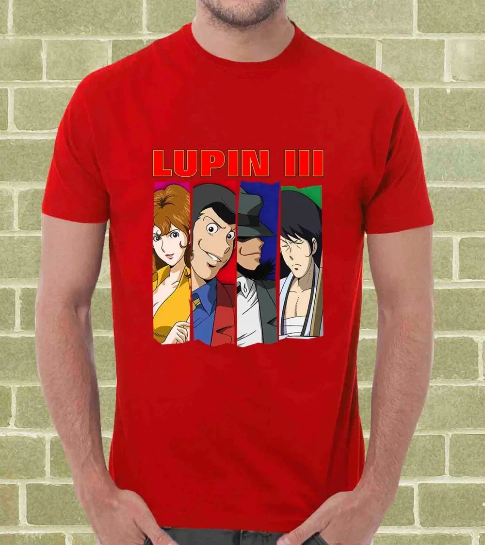 New Summer Lupin 3 Iii Cartoon T-Shirt Per Uomo E Bambino T-Shirt Man Tees