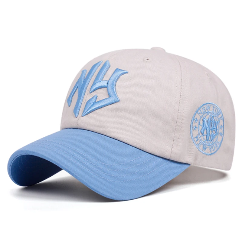 2026 New Color blocked Baseball Hat Side NY Embroidered Hip Hop Skateboarding Hat Daily Commuting Decoration Sunshade Hat Unisex