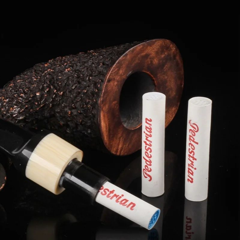 

250 шт. 9-мм фильтры для табачных трубок с активированным углем в коробке, мундштуки-фильтры с активированным углем для улучшения качества курения