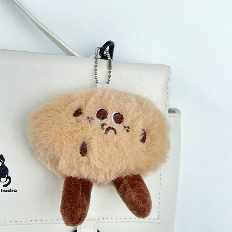 Llavero con colgante de muñeco de peluche para hombre, mujer, bolsos, estudiantes, colgante pequeño, accesorios de decoración de mochila, novedad