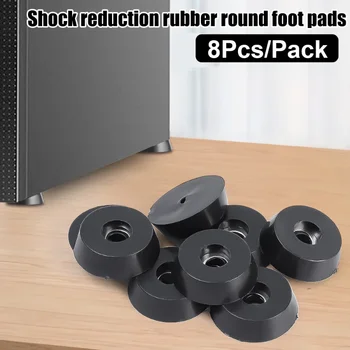 8 stücke Möbel Beine Pads stoß dämpfende kreisförmige Pads rutsch feste Gummi pads Schrank Tisch Stuhl Beine Schutz Möbel Teile