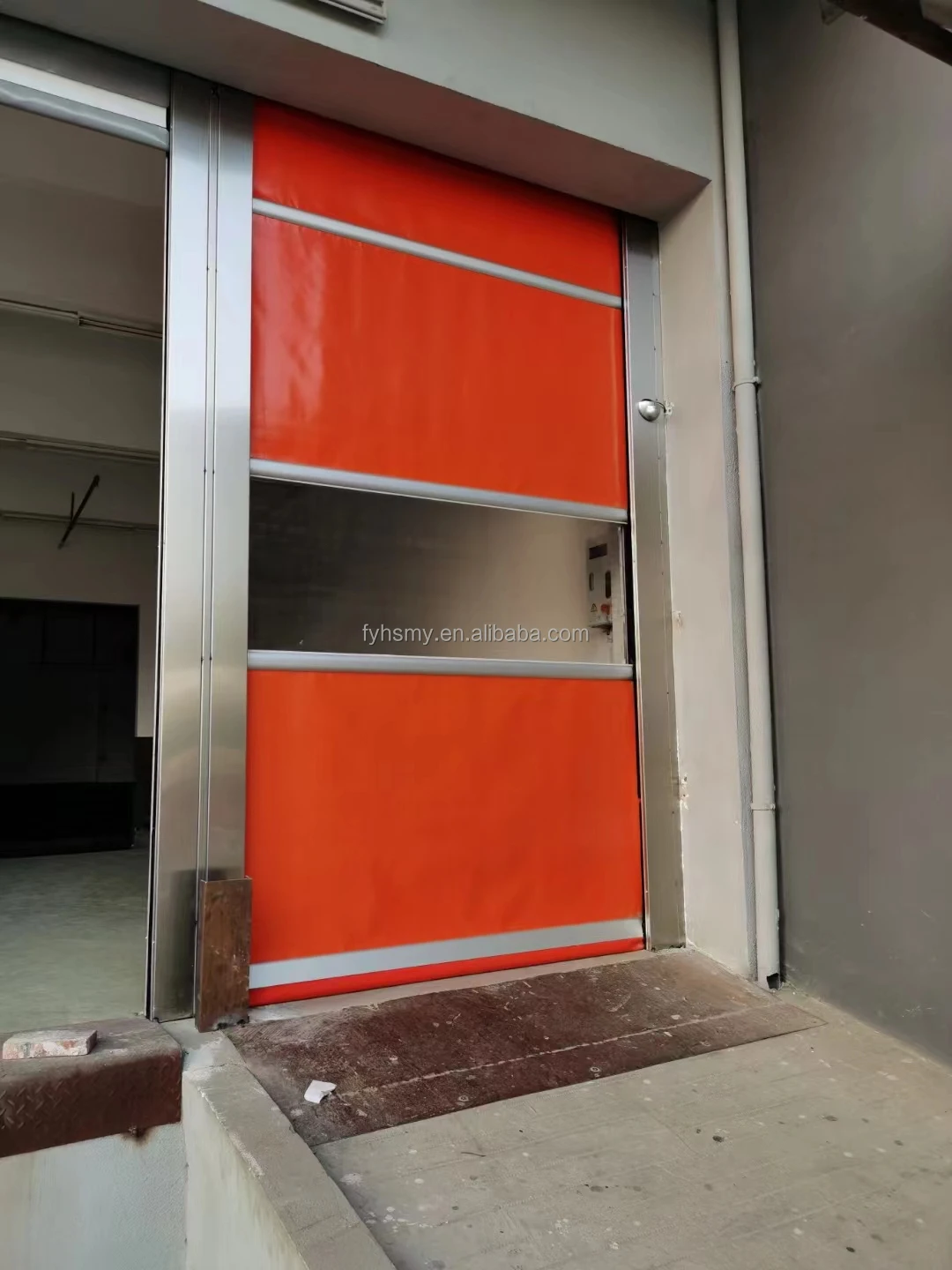 Customizable High-Speed Automatic PVC Rapid Roll Door Fast Rolling Foldable Car Wash Workshop Roller with Finished Surface