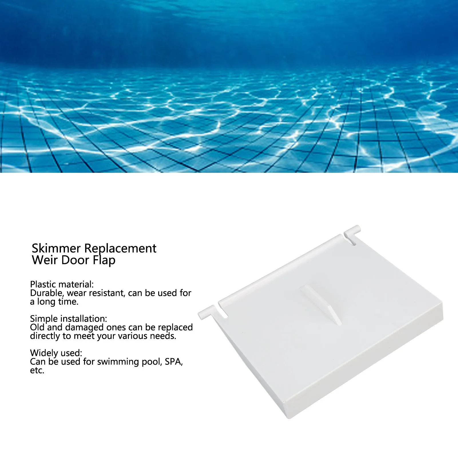 Skimmer Replacement Weir Door Flap Skimmer Replacement Weir Door Flap Plastic Skimmer Door Flapper for Hayward 8926