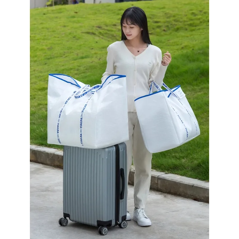 Moving and packing bags are sturdy and durable. They can be used to store bedding, clothes, seasonal changes, and old clothes