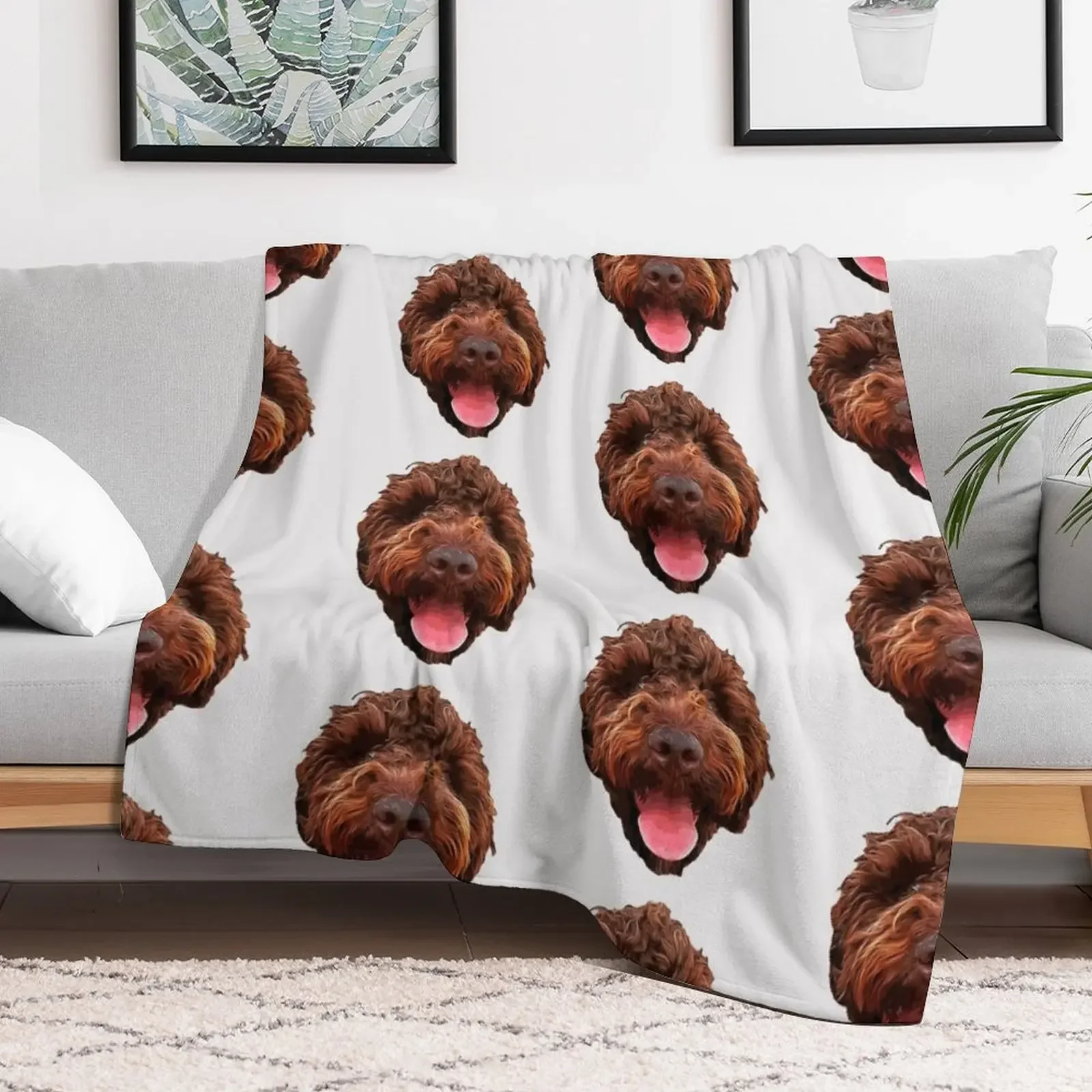 Lagotto Romagnolo Throw Blanket Fuzzy Plush Throw Blanket for Sofa Chair