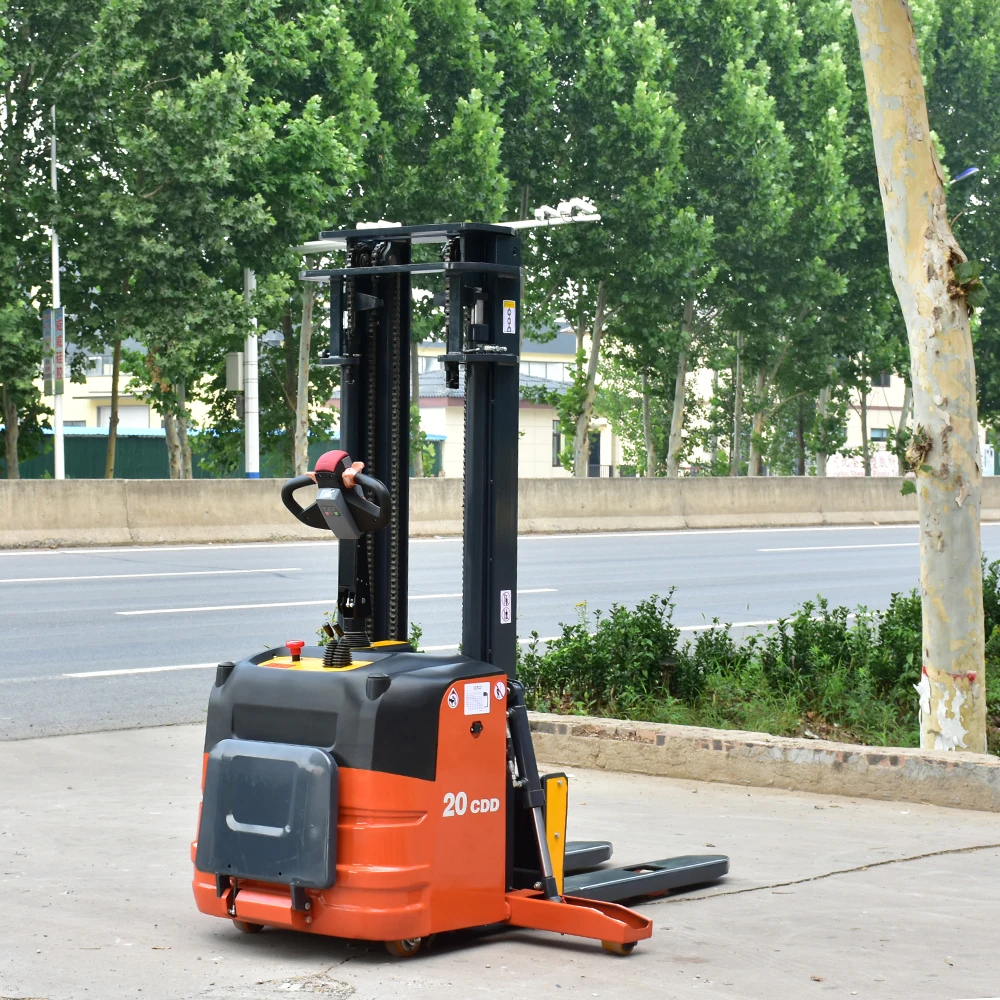 

Customized 2-tonelectric Stackers5.5-meter Lifting Capacity, Lead-acid Solid Tires, With Side Outriggers, Multiple Specification