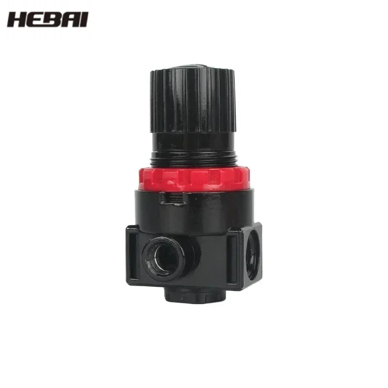 AR2000 G1/4'' 피팅 포함 FRL 장치 공기 제어 압축기 압력 릴리프 조절기 밸브6mm 8mm 10mm 12mm