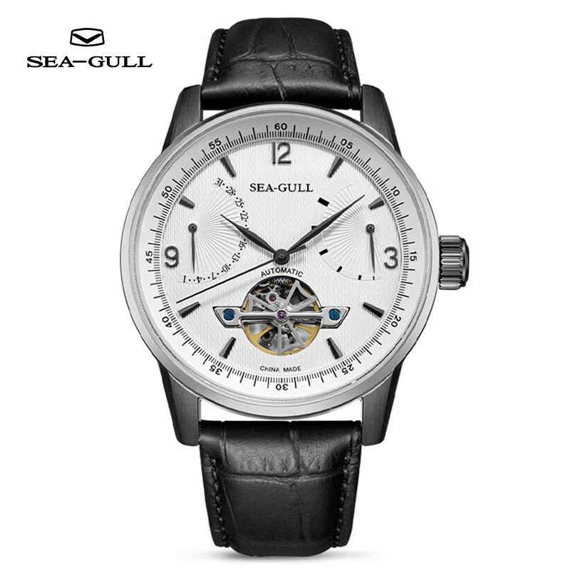 seagull Watch men wrist mechanical Automatic watch Multi -function calendar energy display customs free shipping products 327