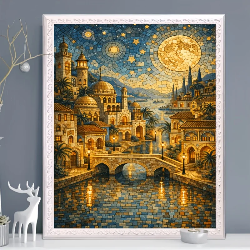 

500/1000/1200/2000PCS Puzzles for Adults Tropical Architecture Theme,Jigsaw Puzzles Brain Challenge Game Gift Home Decor