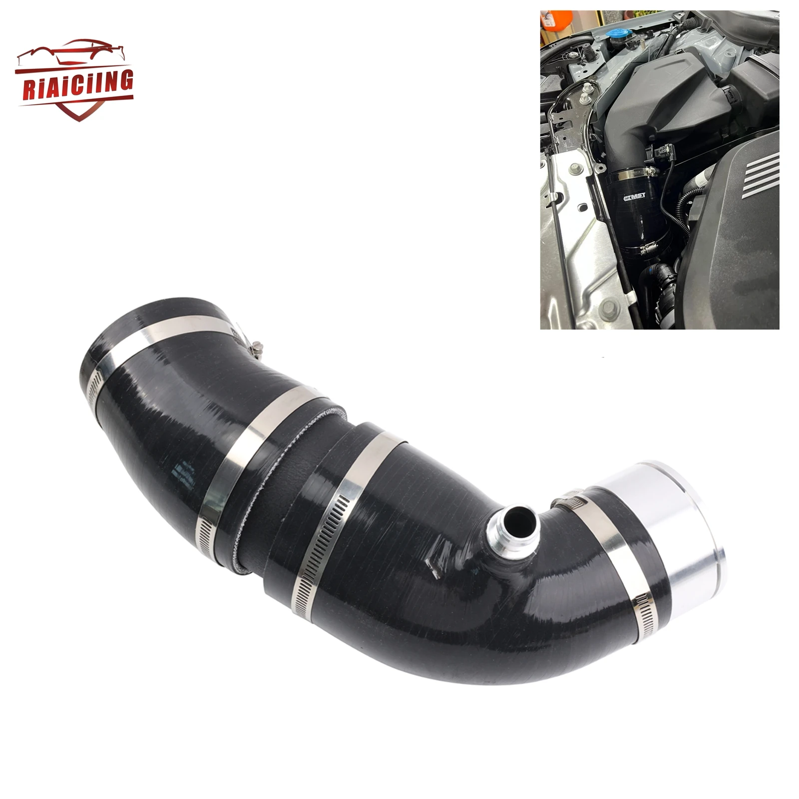Kit de entrada turbo negra para BMW B58 Serie G - Componente automotriz de alta calidad