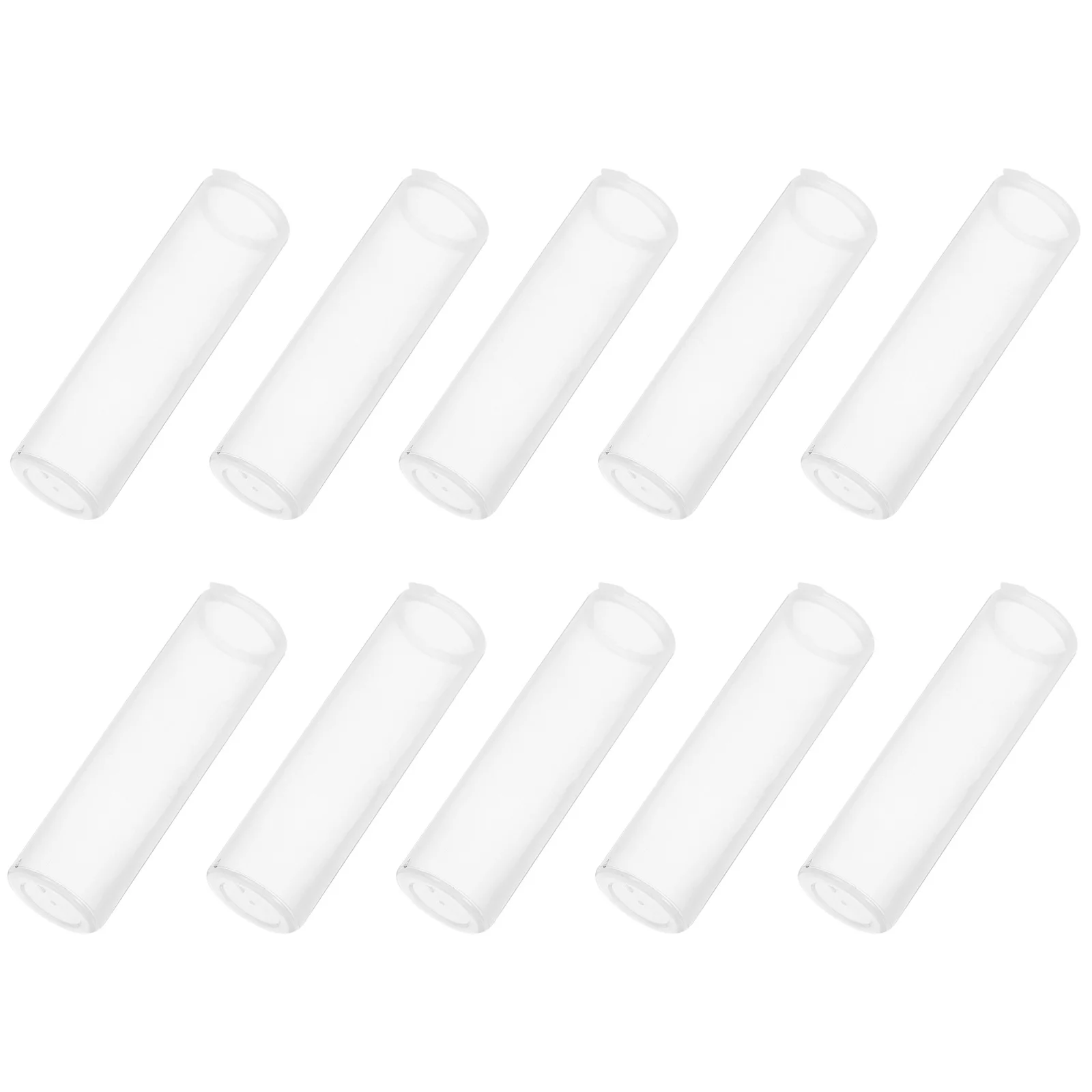 20pcs Transparent Coin Storage Tube Plastic Round Container For Dollar Quarter Collection Clear Money Box Pp