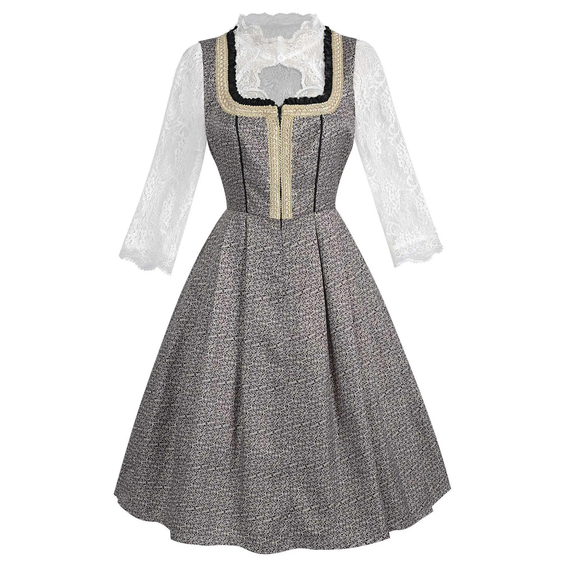 Loween Costume Dr vêtements traditionnels pour femmes Festival Festival de la bière thème Dr Costume de scène ethnique nouveauté