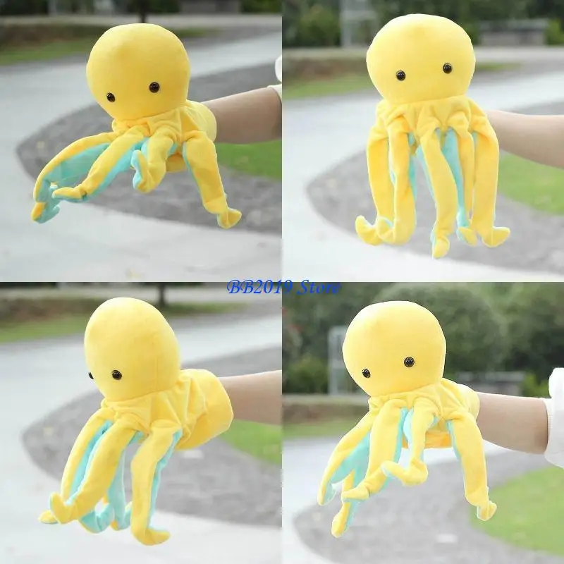 Q0KB Hand Puppet para muñecas papel para jugar títeres lujo madera interactiv parent-hijo interactiv