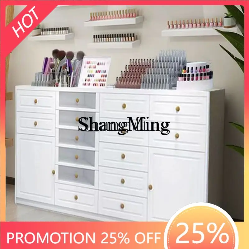 

SM New Beauty and Nail Art Multifunctional Counter Showcase Floor Storage Goods Storage Nail Polished Floor Cabinet