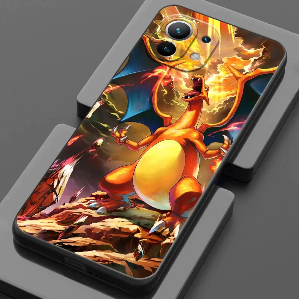 Charizard Gengar Pokemons Cartoon Voor Xiaomi 15T 11T 12T 13T 14T Pro 15 Telefoon Case Mi POCO X7 M7 F7 Pro F5 F6 M6 X3 X5 X6 Cover