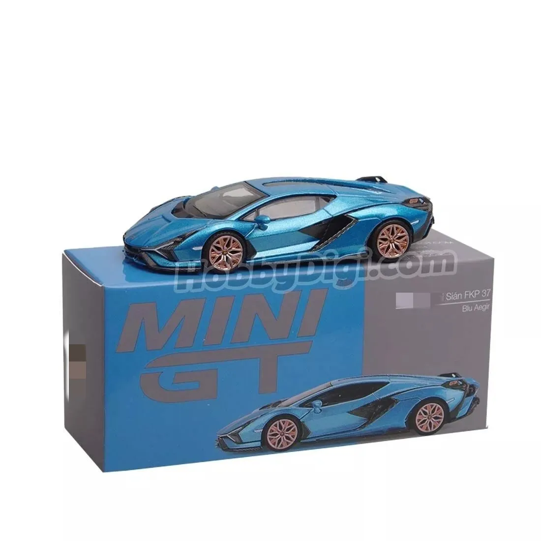 

Mini GT - 573 Sian FKP 37 Blu Aegir LHD Diecast Model Car Collection Limited Edition Hobby Toys