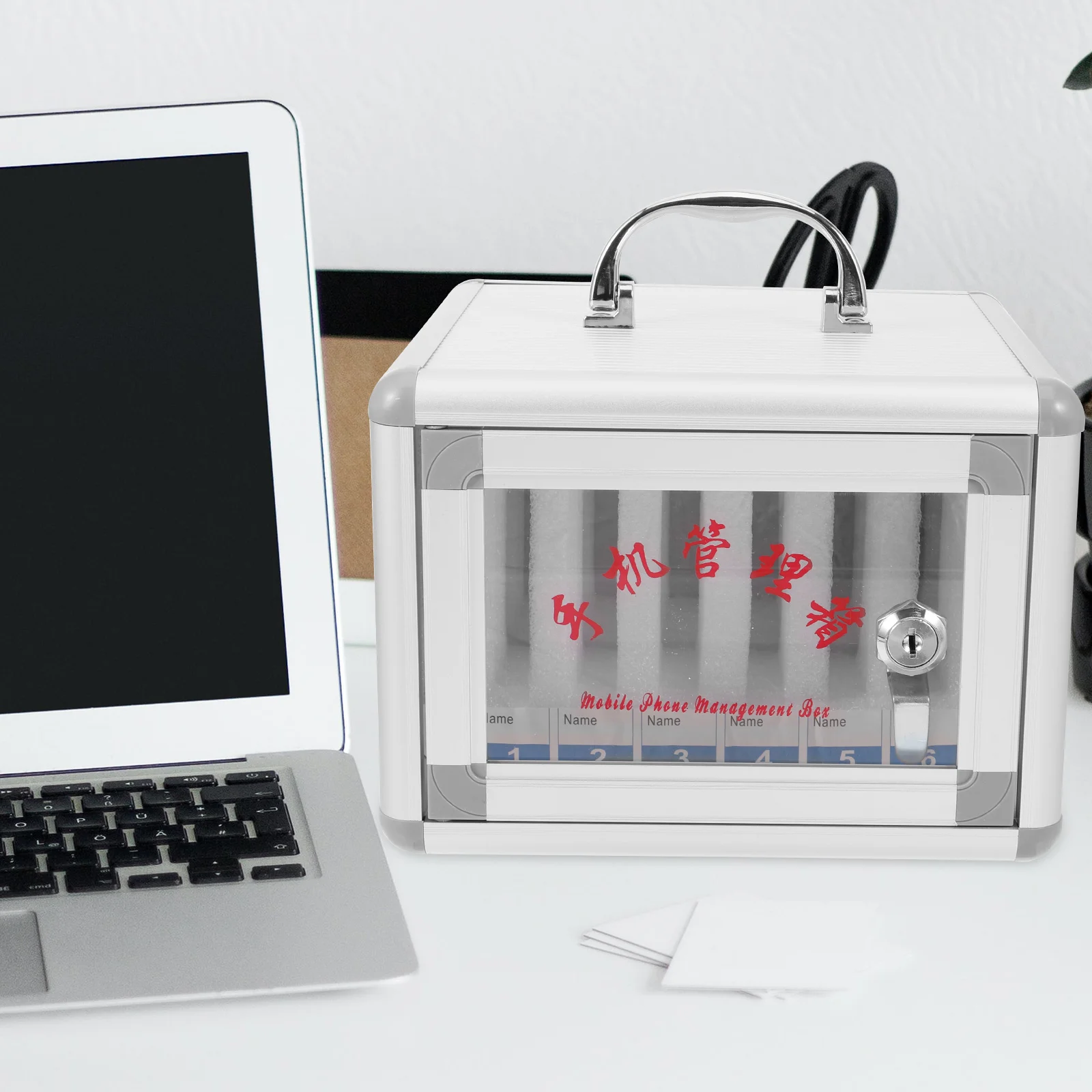 Mobile Phone Safe Holder Storage Container Cell Cabinet Smartphone Case Classroom Box