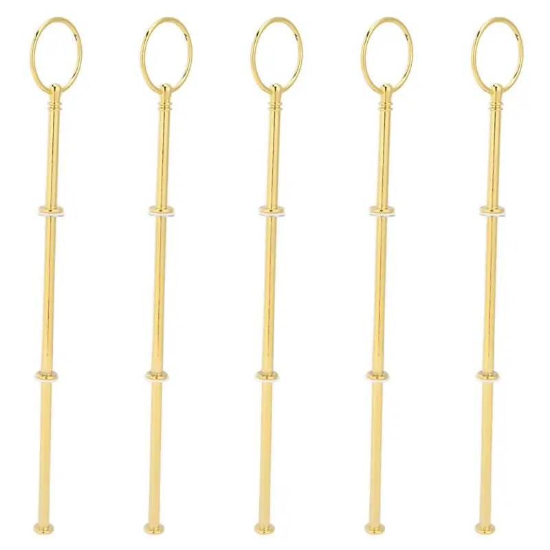 AT05-15 Wedding Metal Gold 3 Tier Cake Stand Center Handle Rods Fittings Kit