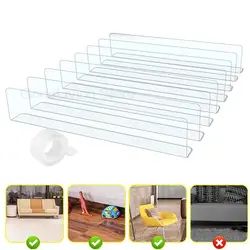 Under Couch Blocker Clear Waterproof PVC Toy Blockers Bed Bottom for Gap Bumper Guards Furniture Pet Baffle Board