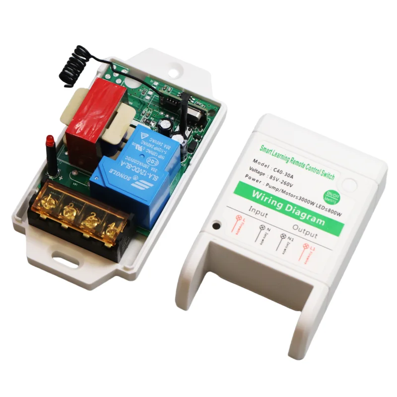 220V 1 saluran pompa air motor cerdas remote control nirkabel pompa submersible perlindungan kebocoran remote control