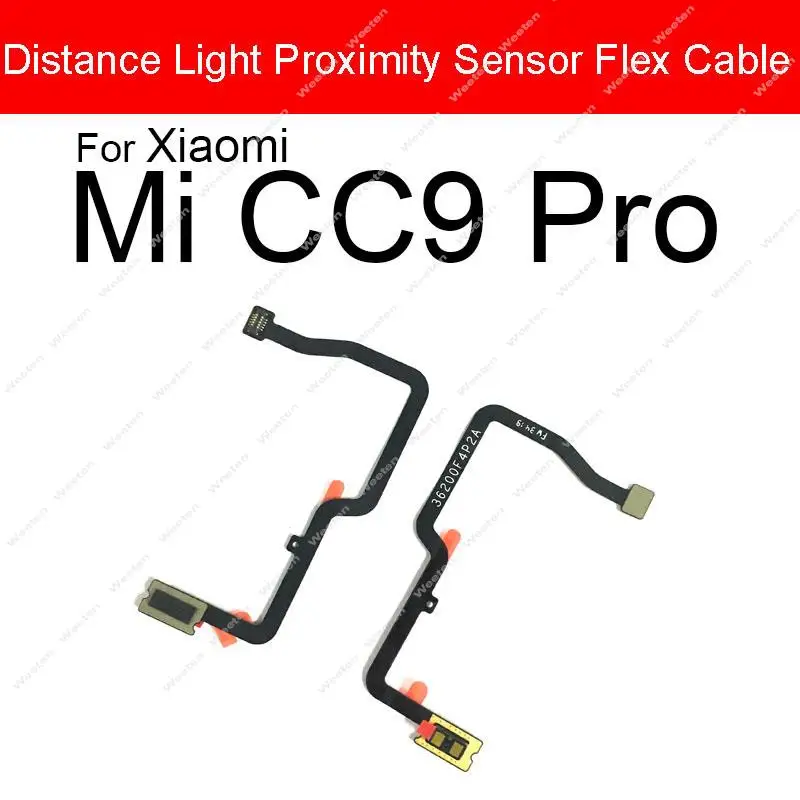 Cable flexible conector de Sensor de proximidad de luz de distancia para Xiaomi Mi 8, 9, 9T, 10 Lite Pro, 10T, CC9, CC9e, 9 SE, Mi Note 10, A3