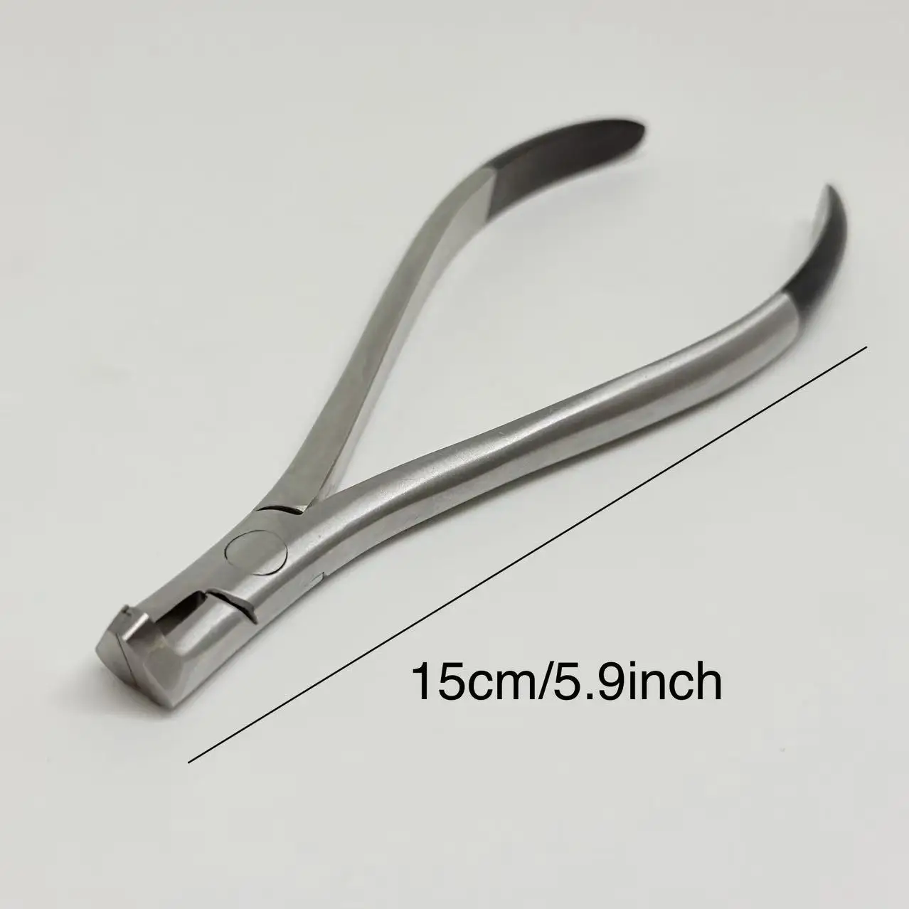DENIlk  Long Handle Hard Wire Cutter Plier Dental Thin Wire Cutting Plier Dentist Forceps Stainless Steel Wire Filament Cutter O