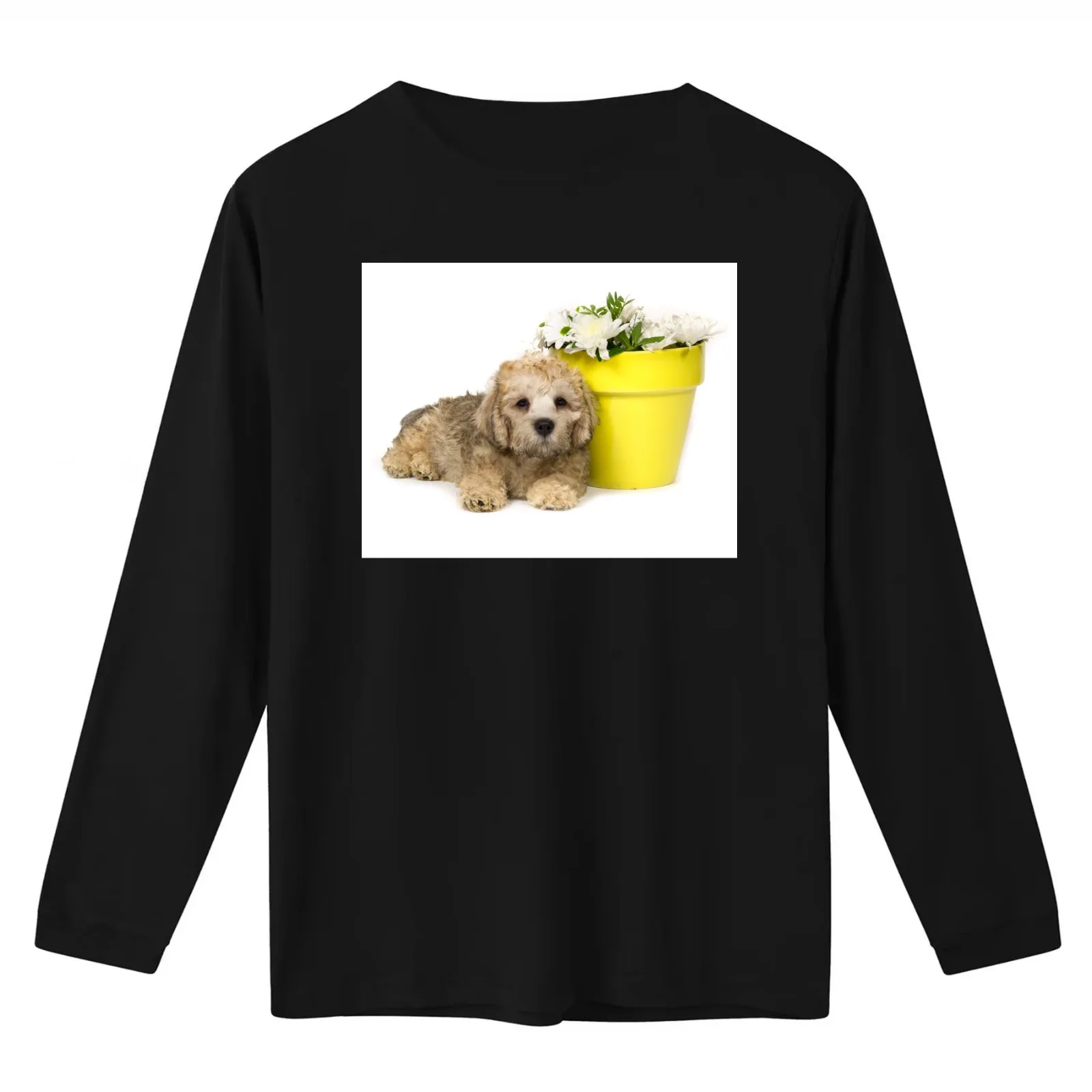 Dandie Dinmont Terrier Puppy T-Shirt Summer Casual Cotton Tee Oversized Streetwear Tops Vintage Graphic Print 100% Cotton