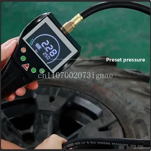 Digital Tyre Pressure Gauge Rechargeable Automatic Tire Inflator Fully Hand-Held Inflation Gun Air Gauge Handheld TB-902
