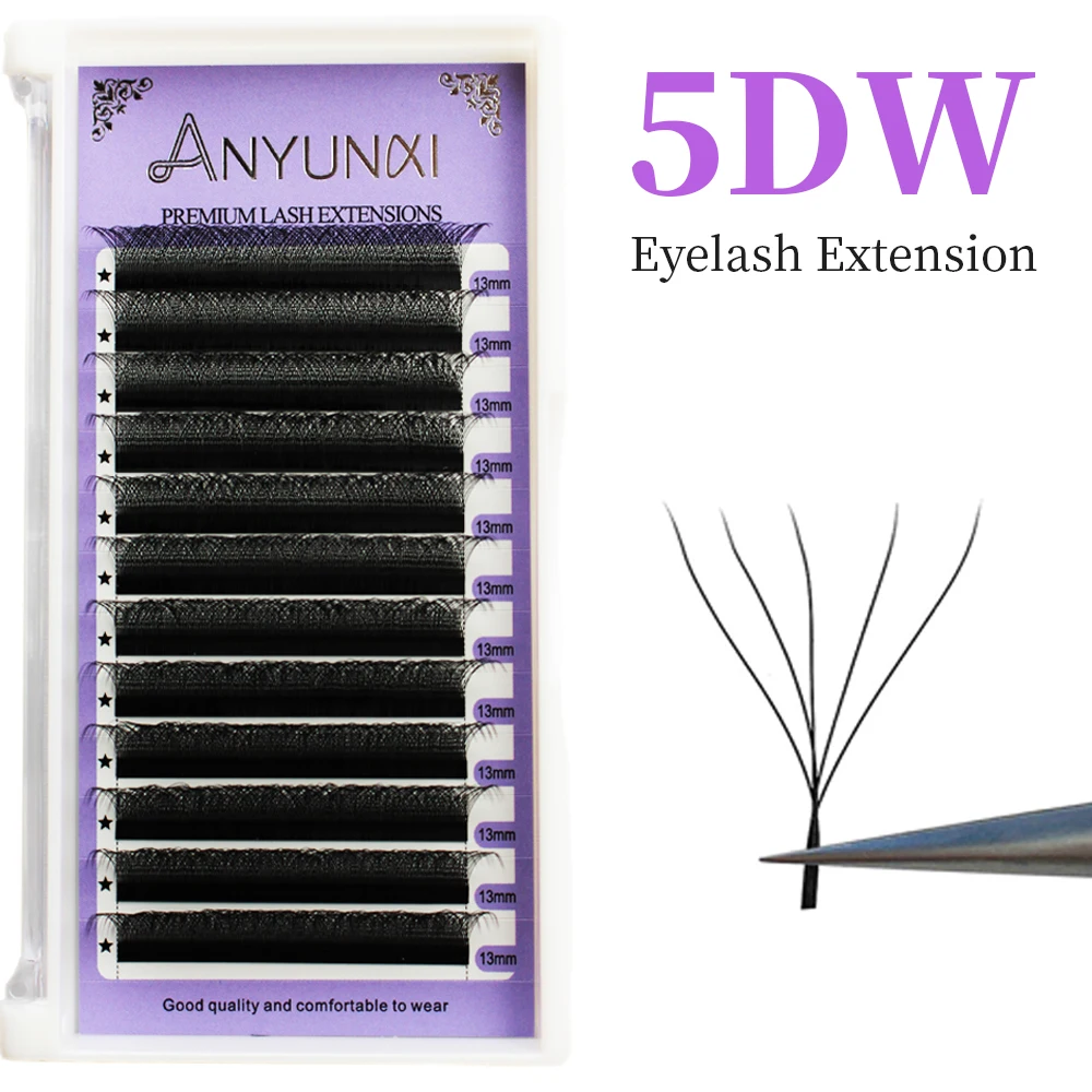 

W Shaped Lashes Bloom 2D/3D/4D/5D/6D Premade Fans Eyelashes Extensions YY Individual Lashes Automatic Flowering Handmade Cilios