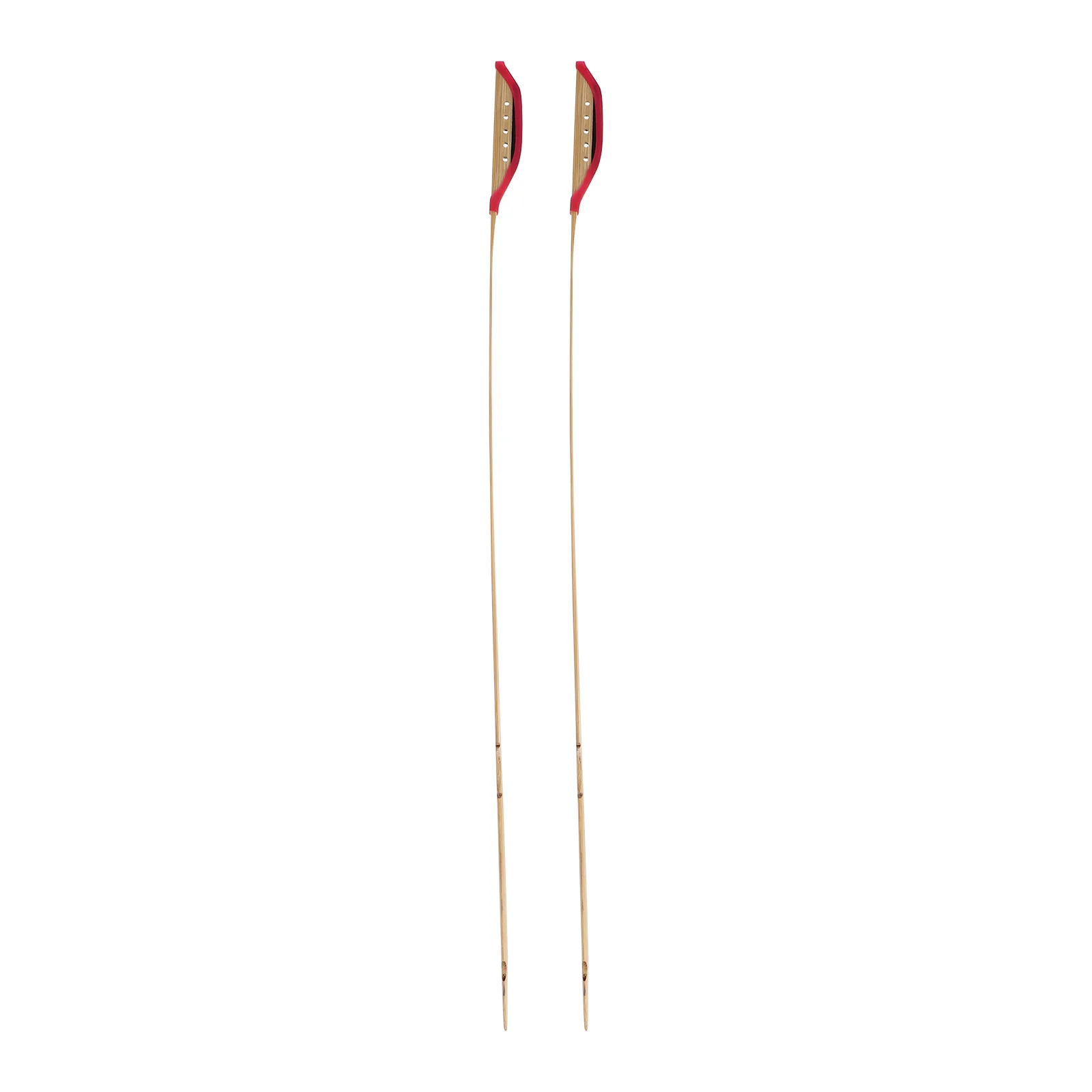 

2pcs Premium Ebony Strip Yangqin Bamboo Skewers Durable Elastic Hand-Polished Dulcimer Accessories With Weight-Reducing Holes