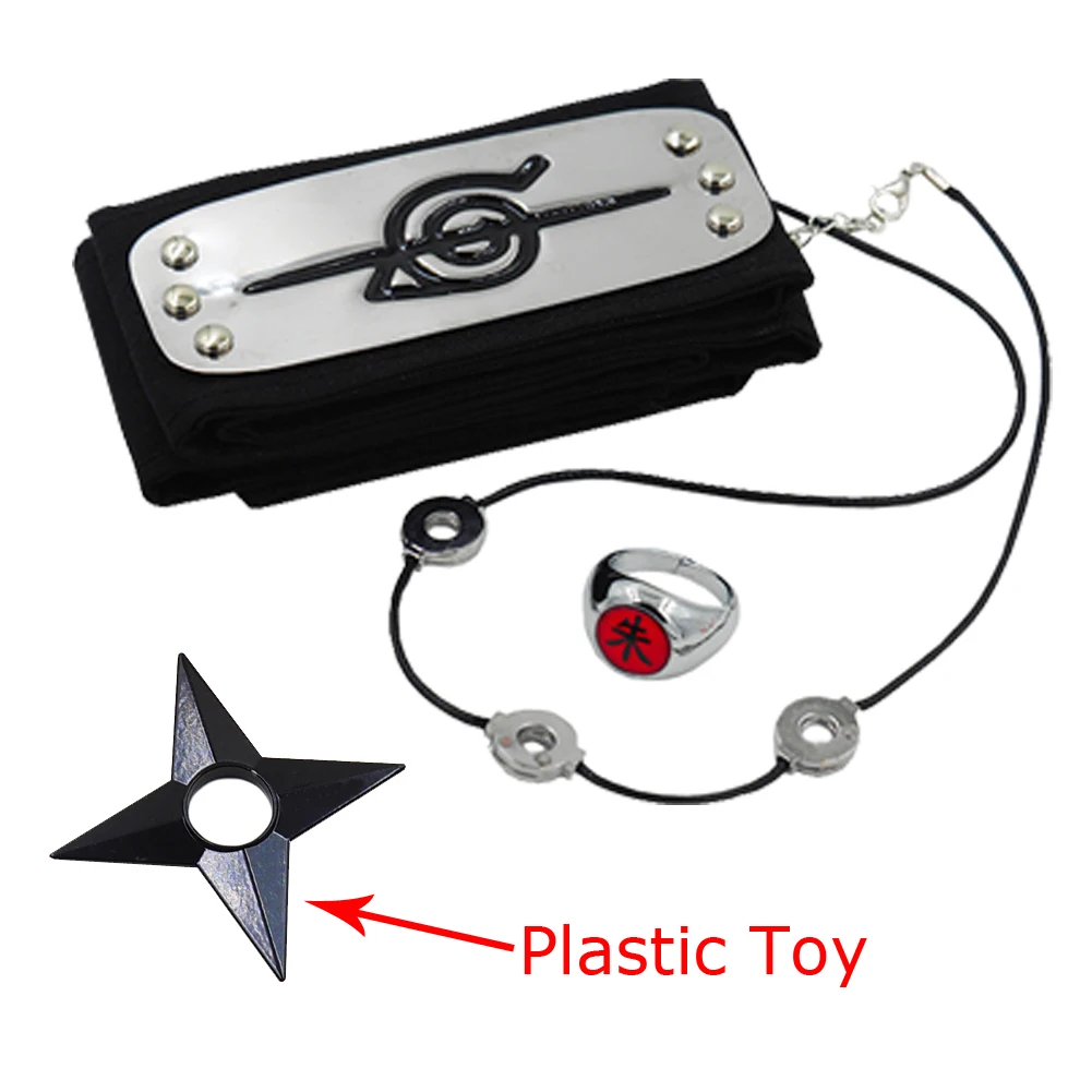 عباءة Akatsuki Uchiha ltachi للأطفال والكبار رداء أسود طويل زي الهالوين التنكري مع الملحقات