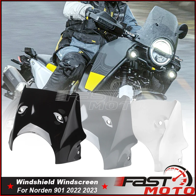 Motorcycle Windscreen Windshield Air Deflector Protector Wind Shield Screen Acrylic Accessories For Hus Norden 901 2022 2023