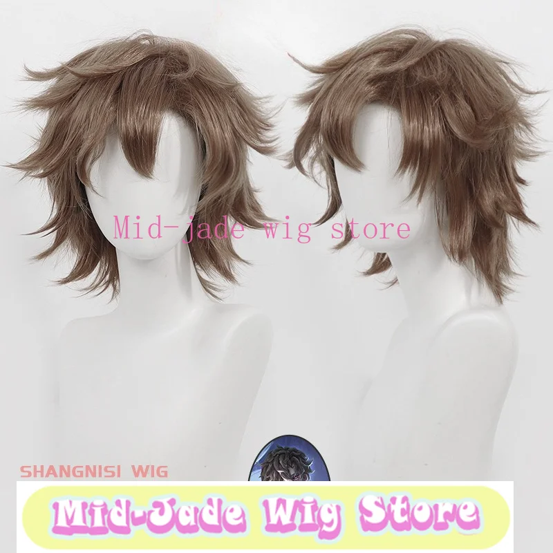 Fenson Hunter Cosplay Wig from Identity V, Short Flipped Hair with Fluffy Top Design for Game Character Costume and Stage Show