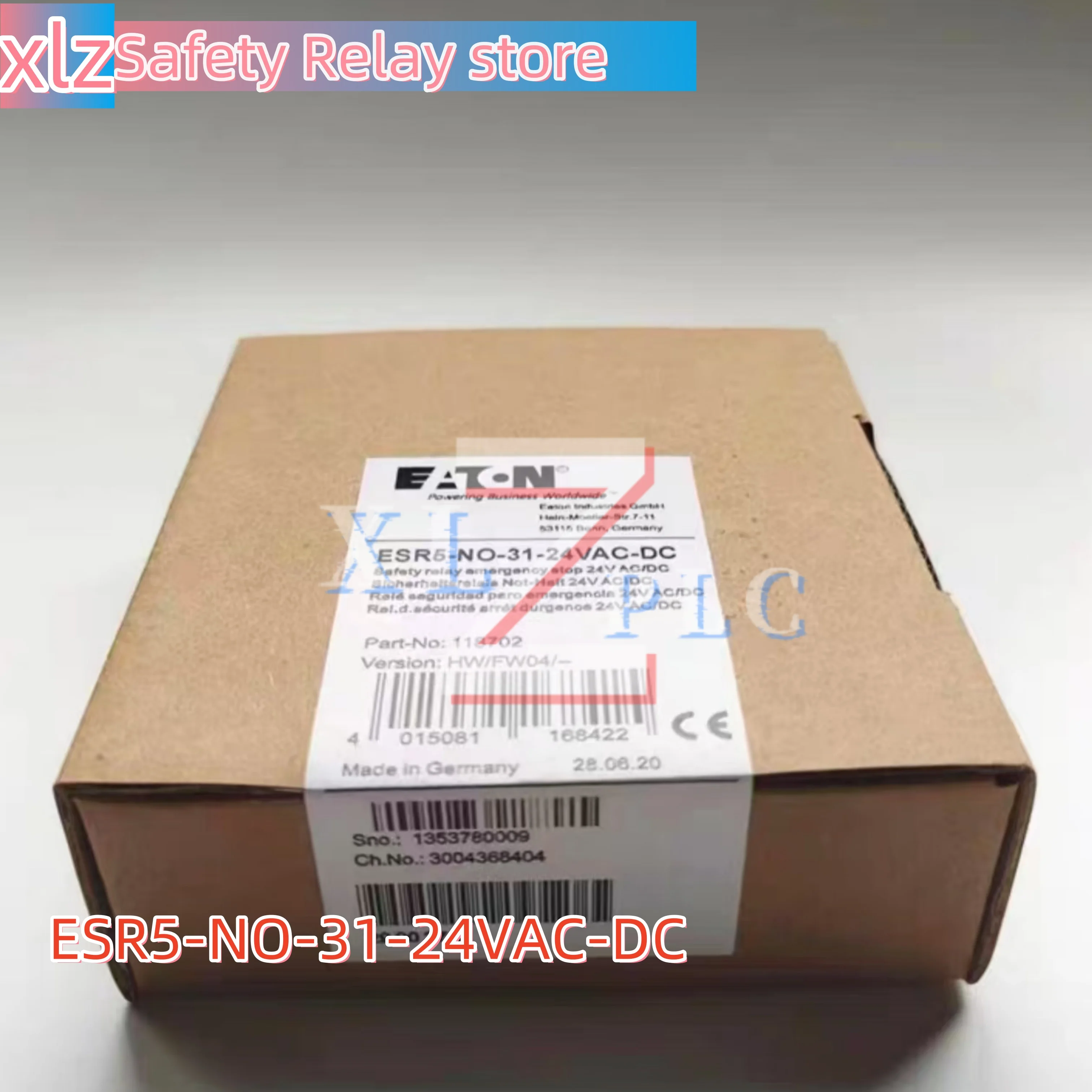 Relé de seguridad original EATON ESR5-NO-31-24VAC-DC Nuevo en caja