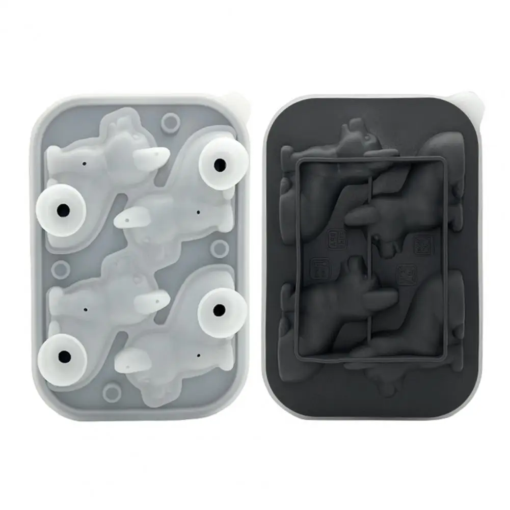 Silicone Pet Dog Ice Cube Mold 3d Pet Dog Silicone Ice Cube Mold Food-grade Slow Melting Cocktail Tray Dishwasher Safe Ice Grid