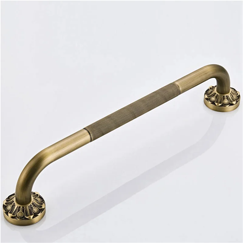 

2X Antique Grab Bar Wall Mount Brass Vintage Bathroom Tub Toilet Handrail Shower Support Handle Bathroom Towel Rack