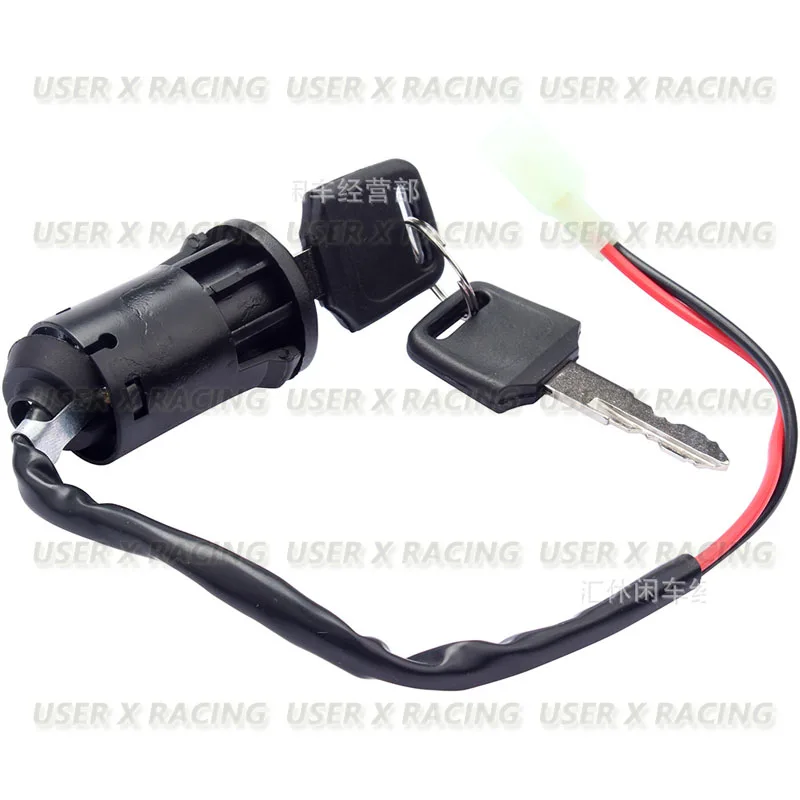 USERX Universal Motorcycle Ignition switch door lock key 2 pins  for 50cc 70cc 90cc 110cc 150cc 250cc Kazuma Tank Roketa Honda