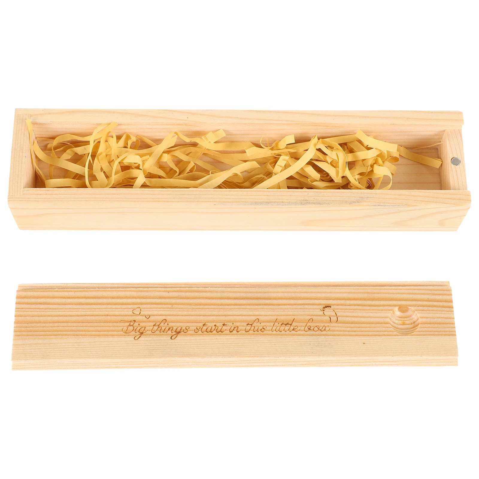 Pregnancy Test Stick Wooden Box Pregnant Woman Case Female Keepsake Newborn Announcement Container Pet Elegant