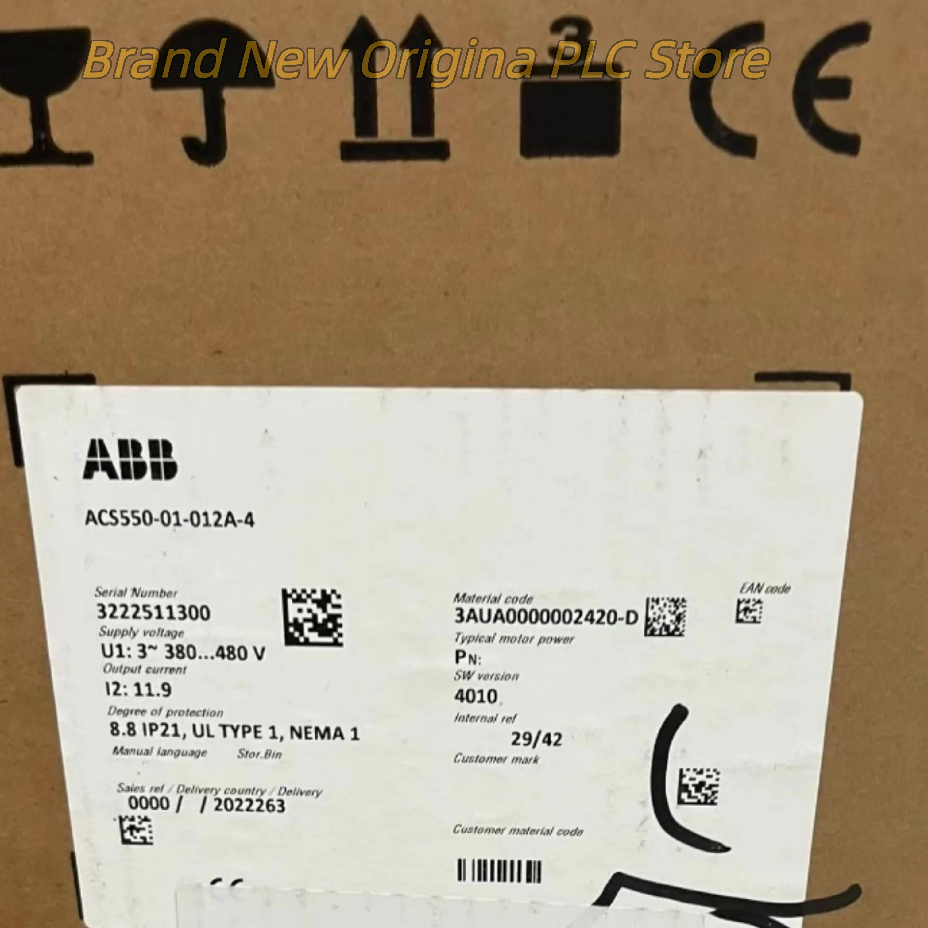 

New in box ACS550-01-012A-4 inverter