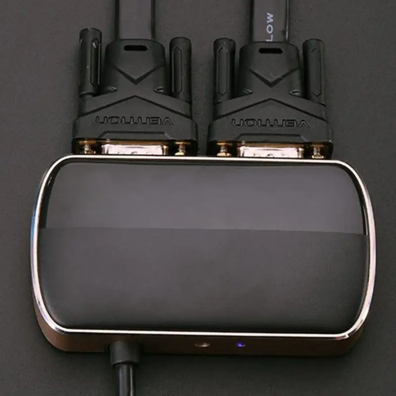 Y1UB VGA SPLITTER 1 ใน 2 OUT SCREEN SUPPORTION MORRIRE MORRIRE SPLITTER MONITOR MONITOR VGA SVGA พอร์ตพร้อมสายเคเบิล 1M