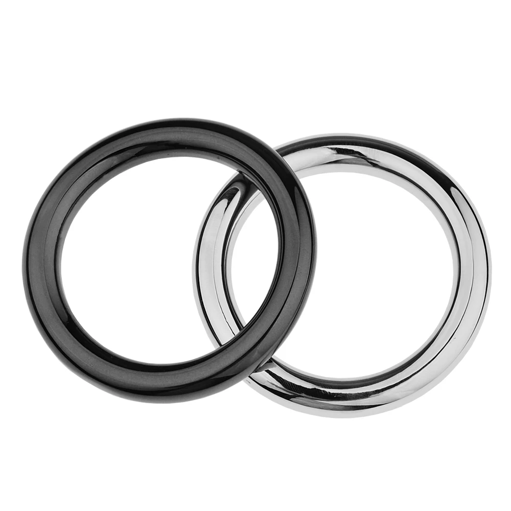 SM Stianless Steel Penis Ring 924 Curved Weight Locking Ring Penis Trainer Scrotum Ring Masturbation Adult Product for Men Gay